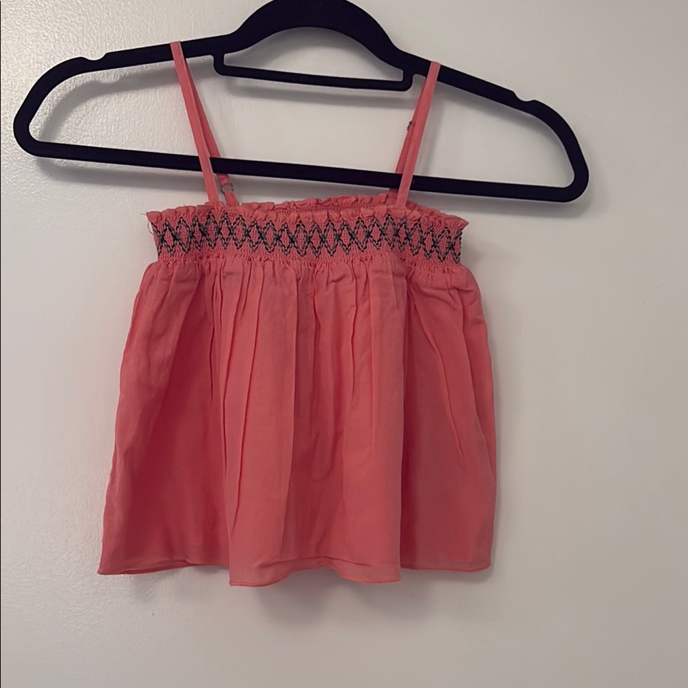 Scotch & Soda Pink Smocked Camisole Top